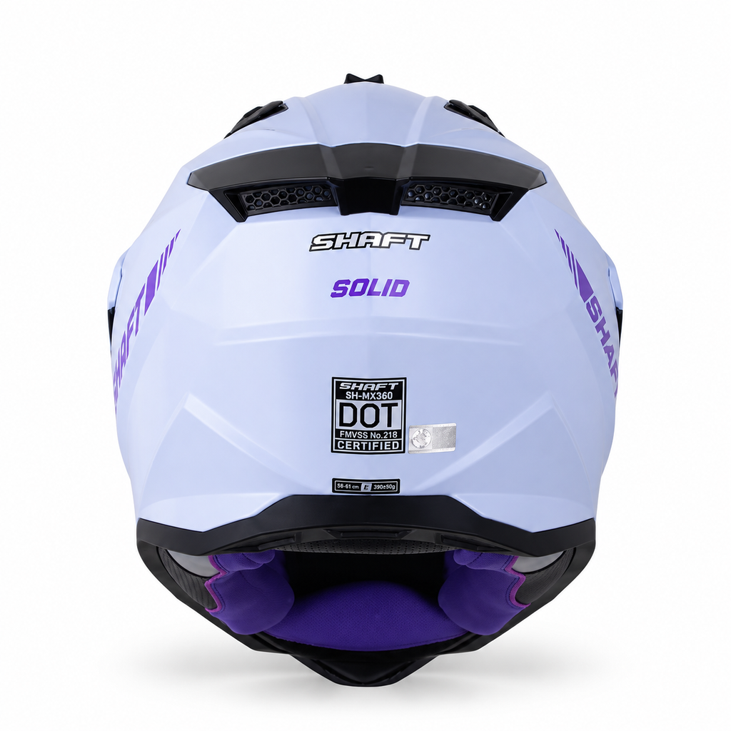 Casco Shaft MX360 Solid Lila - foto 3