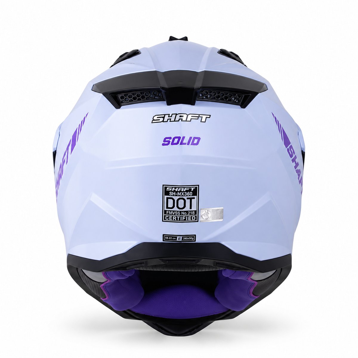 Casco Shaft MX360 Solid Lila - foto 3
