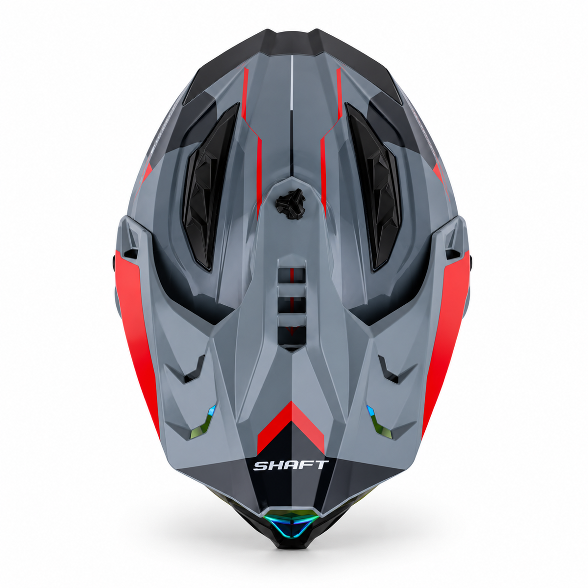 Casco Shaft MX360 Kosh Gris/Rojo - foto 2