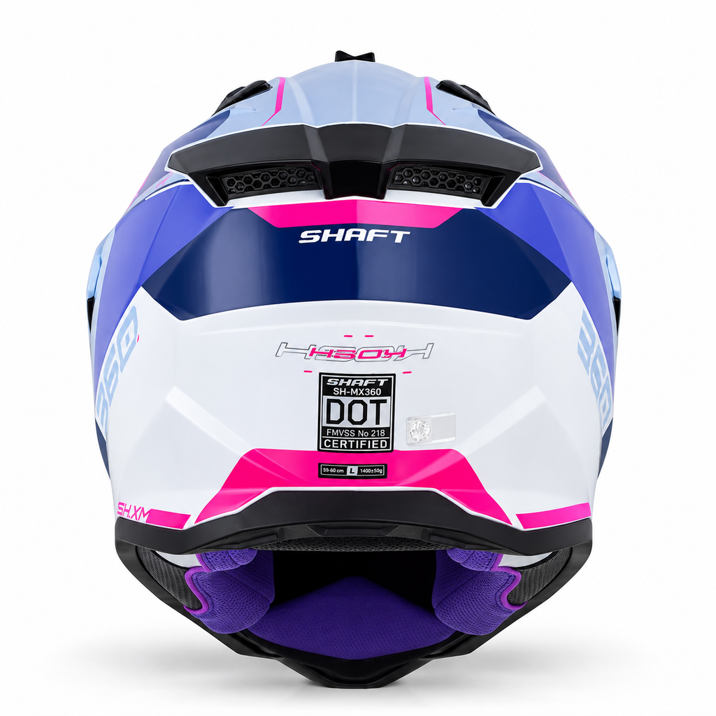 Casco Shaft MX360 Kosh Fucsia/Morado - foto 3