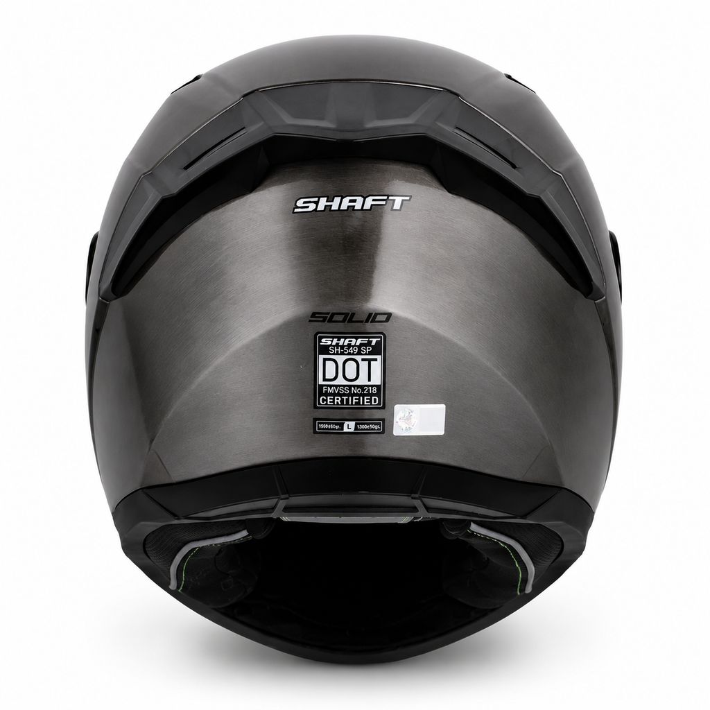 Casco Shaft SH-549 Titanio - Atrás
