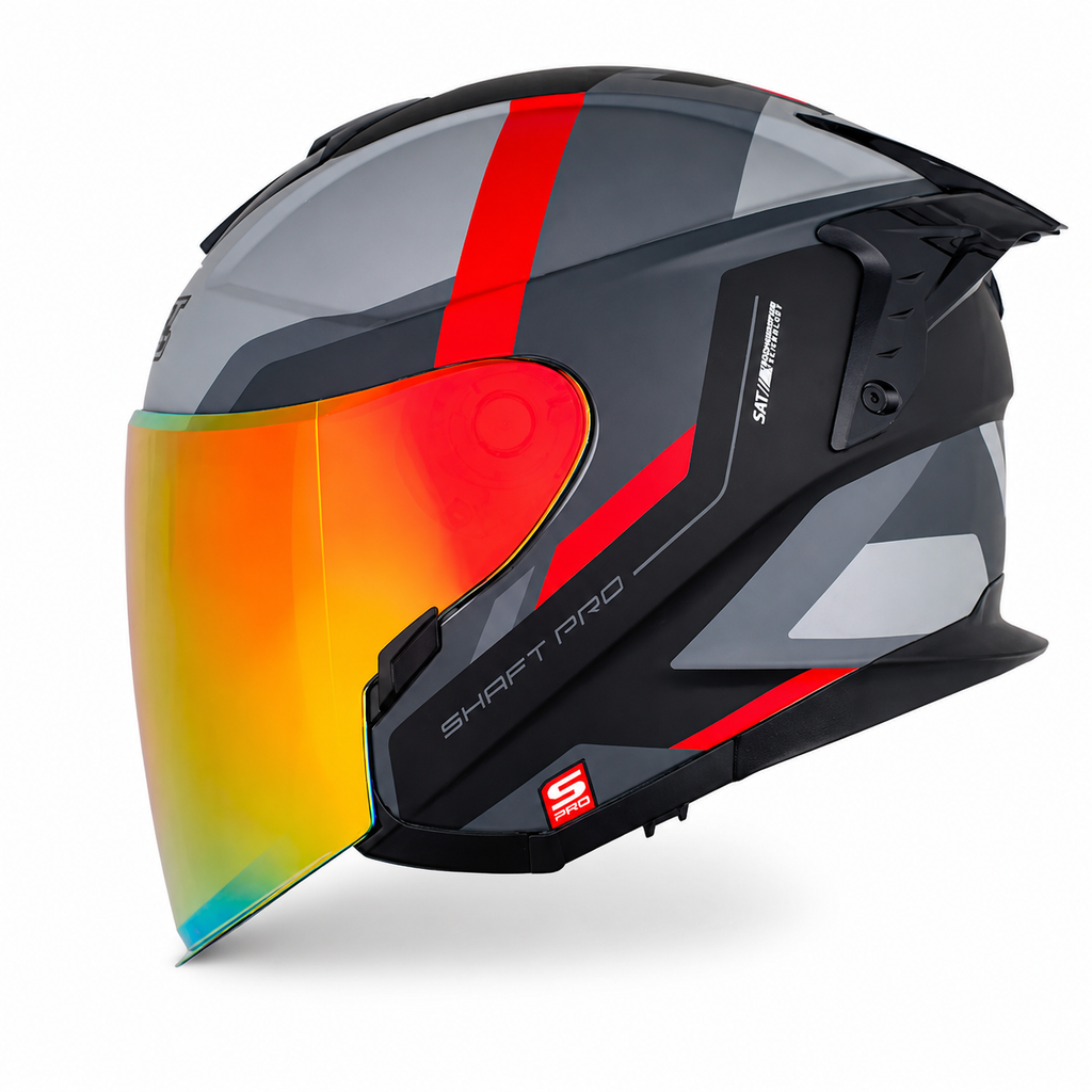 Casco Shaft Pro 240 Cozone Gris/Rojo