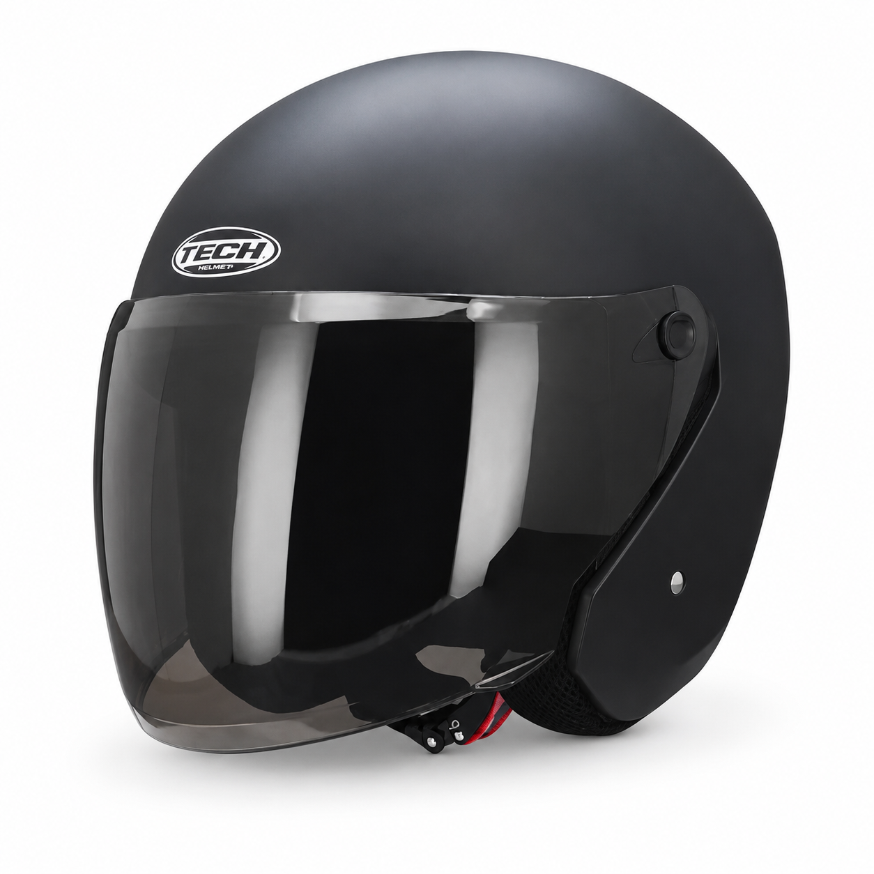 Casco Tech T-10 Solid Negro Mate