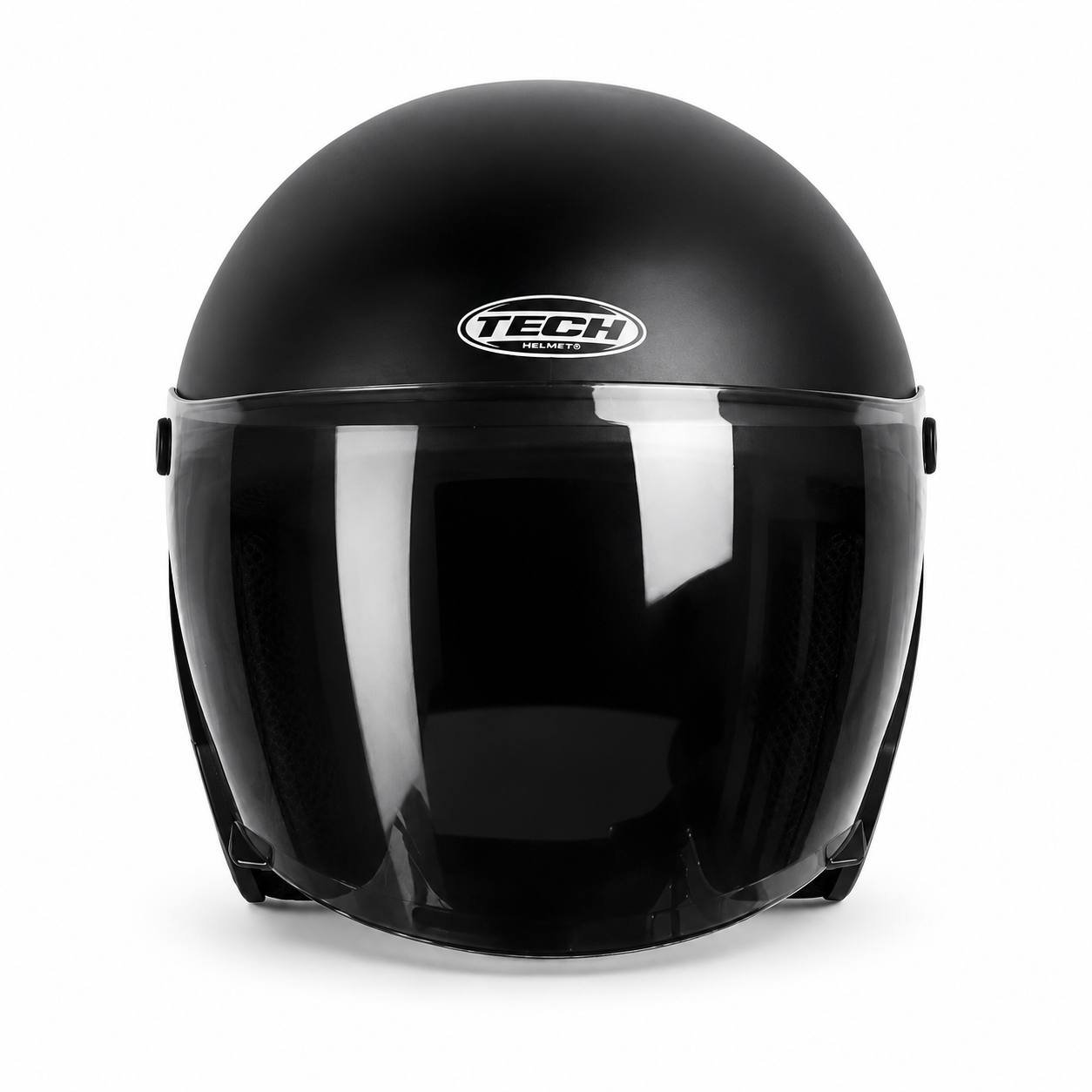 Casco Tech T-10 Solid Negro Mate