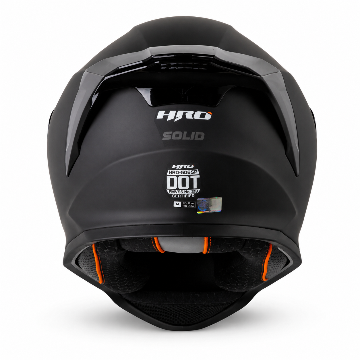 Casco HRO 506 Solid Negro Mate/Gris
