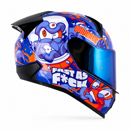 Casco Shaft 560 EVO Universe Morado/Naranja