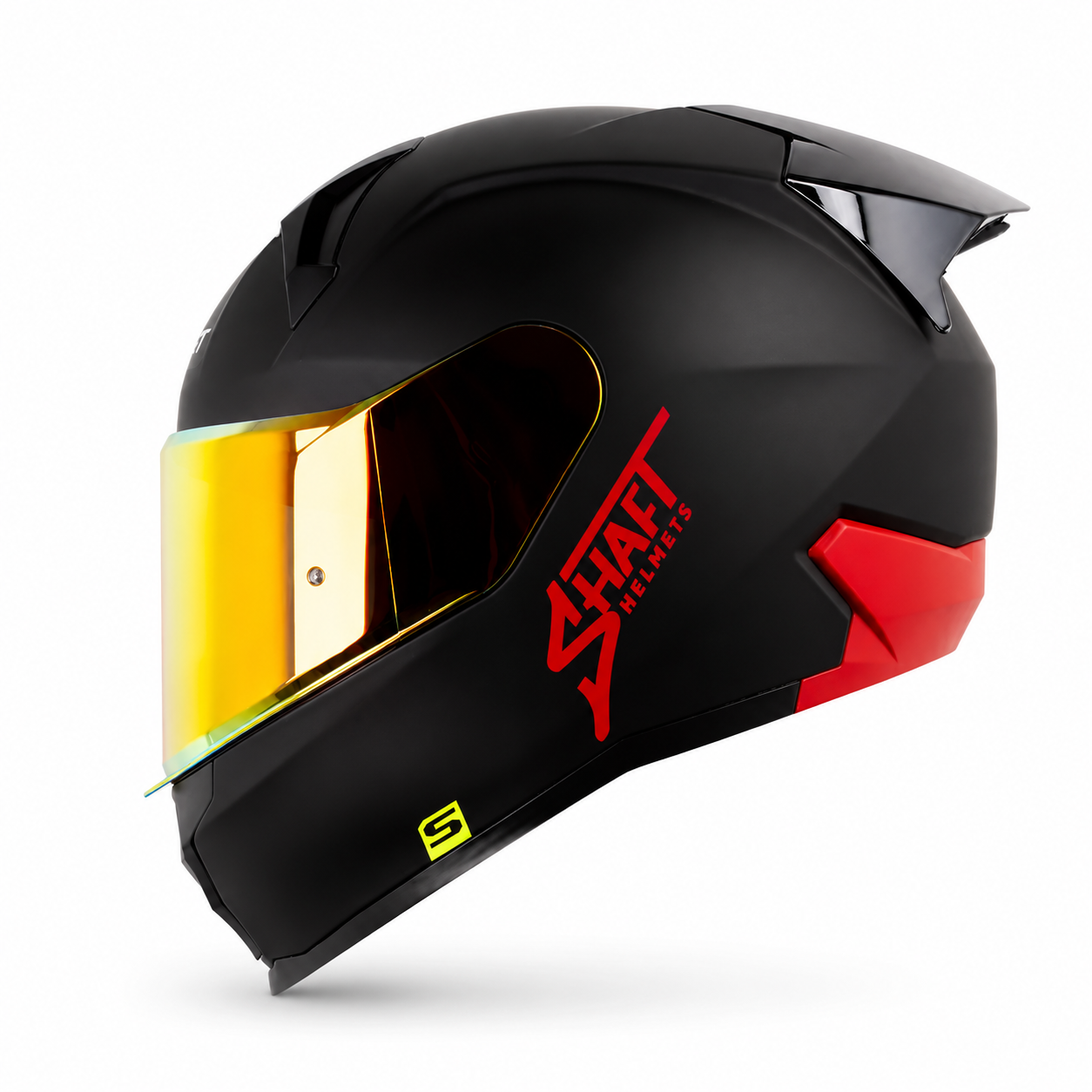 Casco Shaft 560 EVO Solid Negro Mate/Rojo