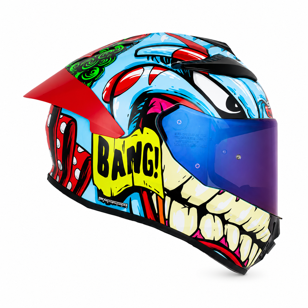 Casco Shaft 584 The Clown Azul/Rojo