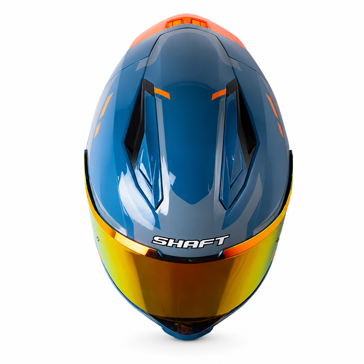 Casco Shaft 596 Nuke Azul/Naranja