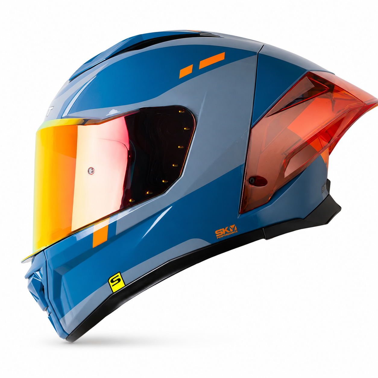 Casco Shaft 596 Nuke Azul/Naranja