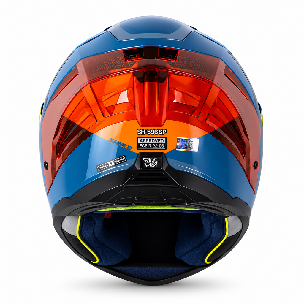Casco Shaft 596 Nuke Azul/Naranja