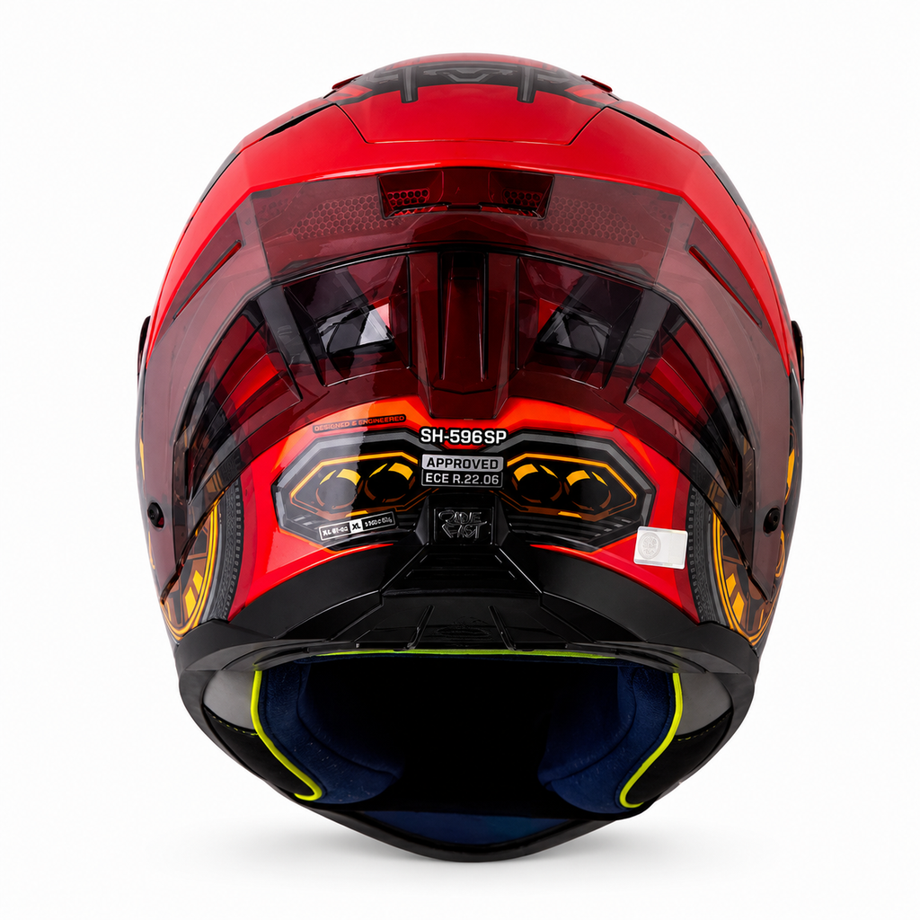 Casco Shaft 596 Sport Head Rojo/Naranja