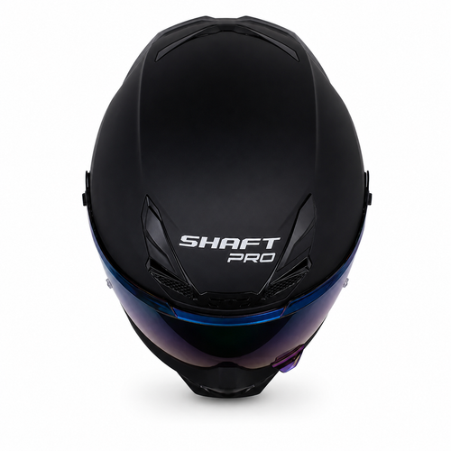 Casco Shaft Pro 615 Solid Negro Mate/Amarillo
