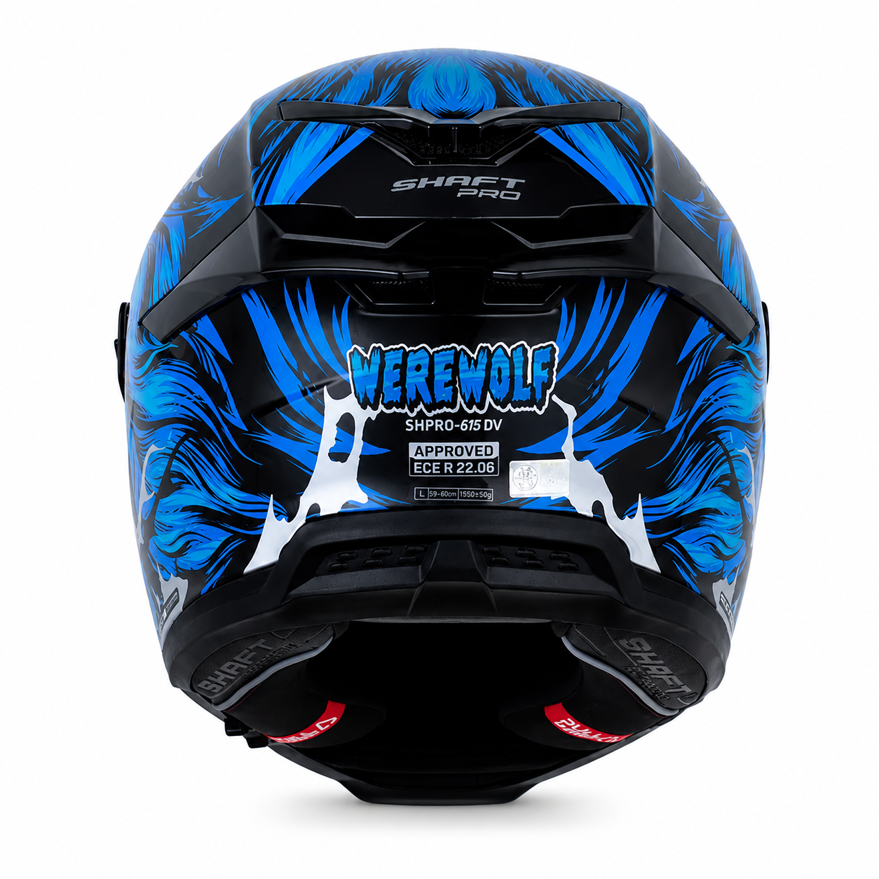Casco Shaft Pro 615 Werewolf Negro/Azul