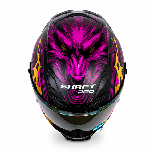 Casco Shaft Pro 615 Werewolf Negro/Fucsia