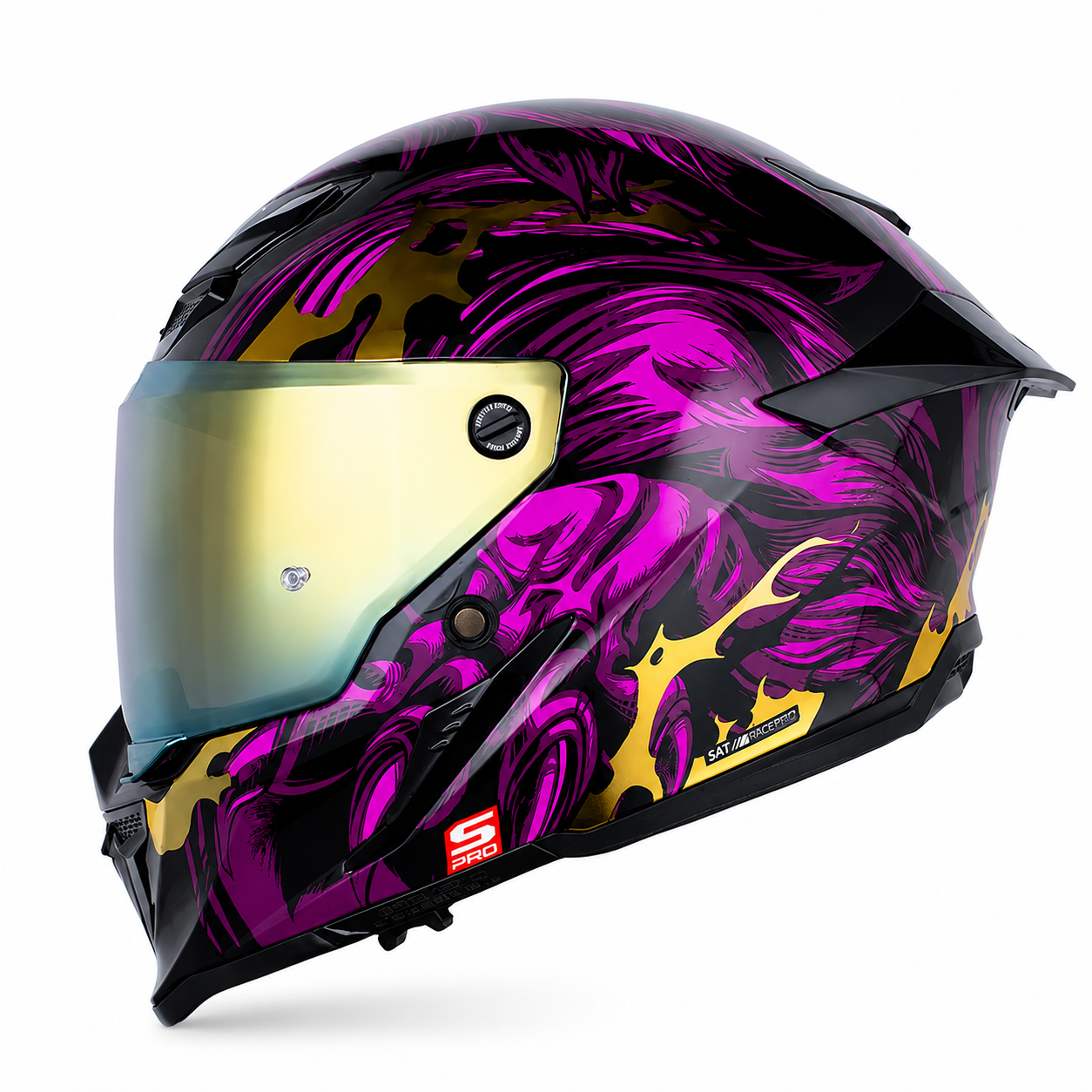 Casco Shaft Pro 615 Werewolf Negro/Fucsia