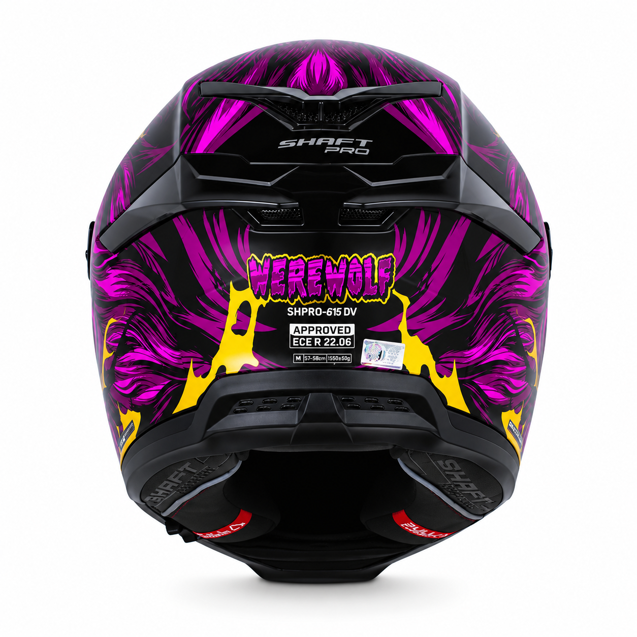 Casco Shaft Pro 615 Werewolf Negro/Fucsia