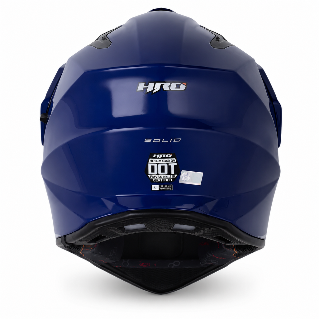 Casco HRO MX340 Solid Azul