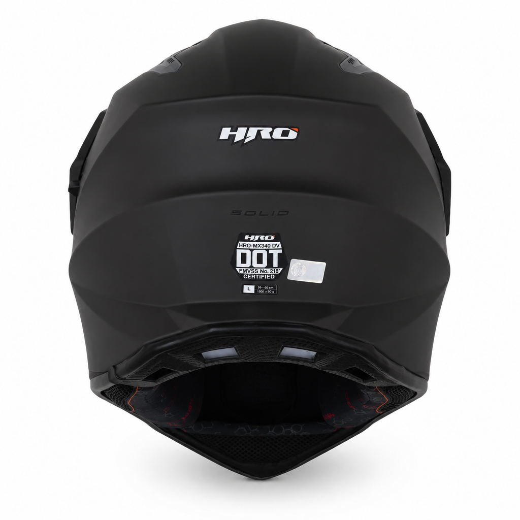 Casco HRO MX340 Solid Gris/Negro