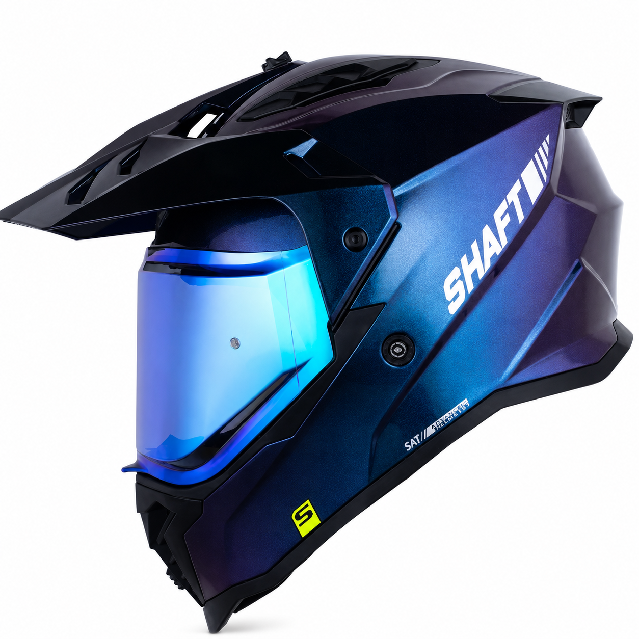 Casco Shaft MX360 Solid Camaleón Azul/Morado