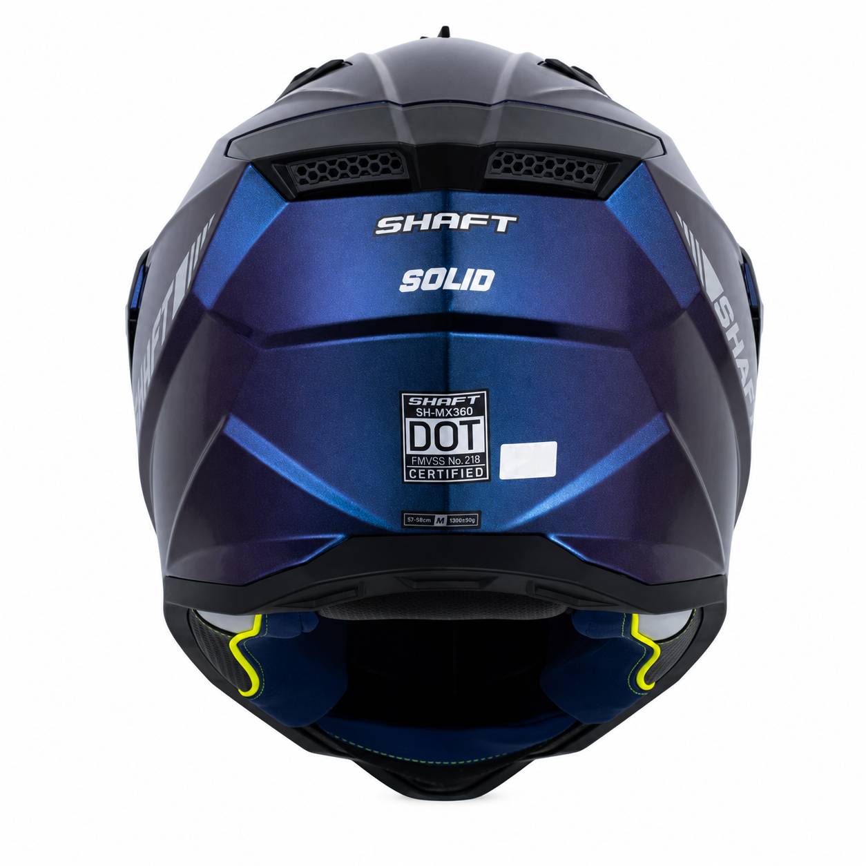 Casco Shaft MX360 Solid Camaleón Azul/Morado