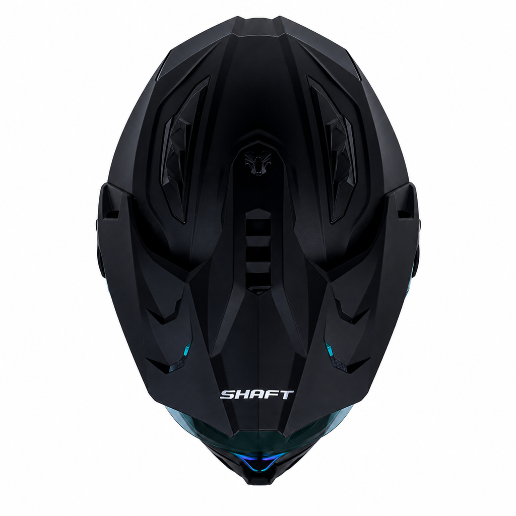 Casco Shaft MX360 Solid Negro Mate/Morado