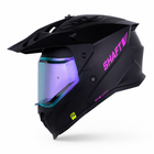 Casco Shaft MX360 Solid Negro Mate/Morado