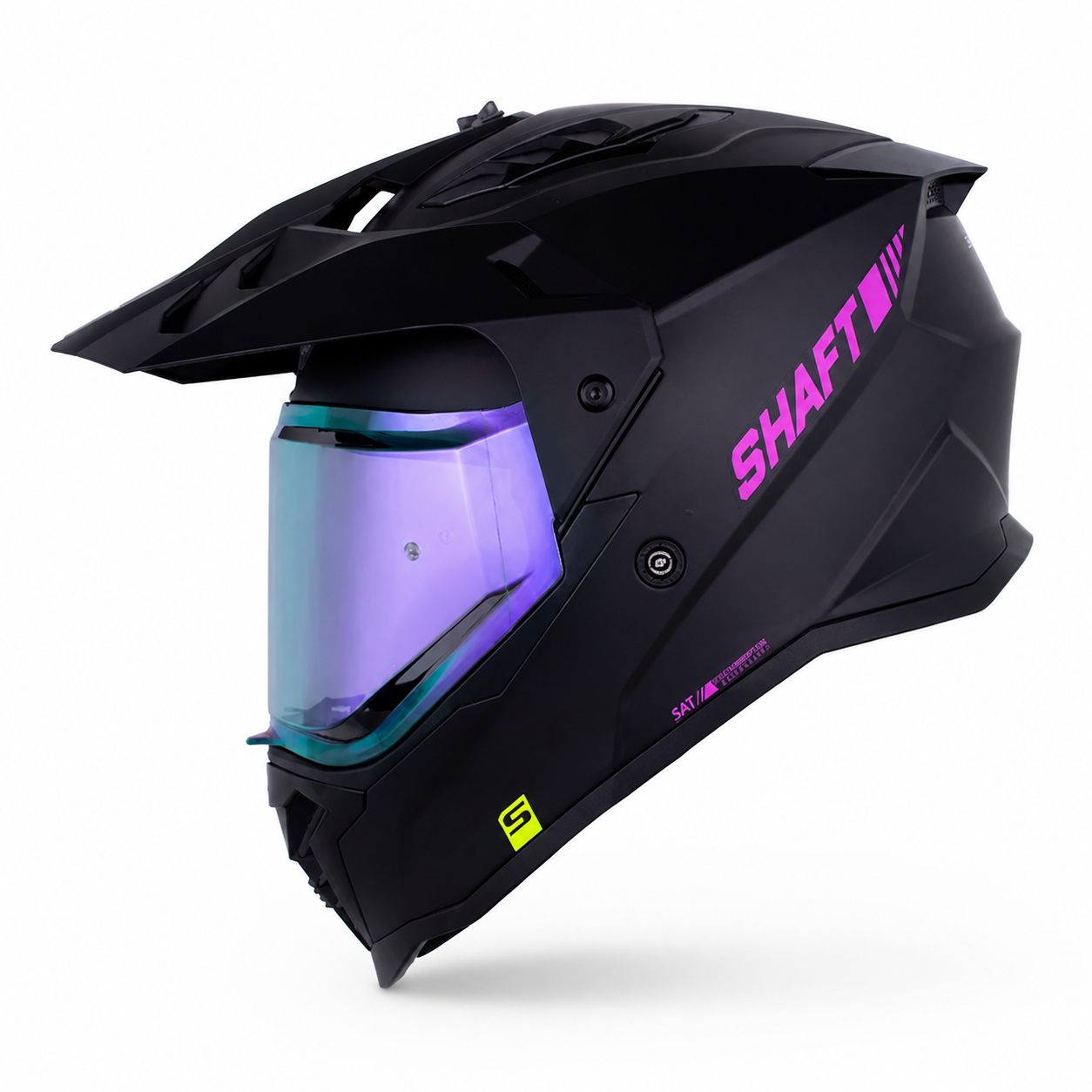 Casco Shaft MX360 Solid Negro Mate/Morado