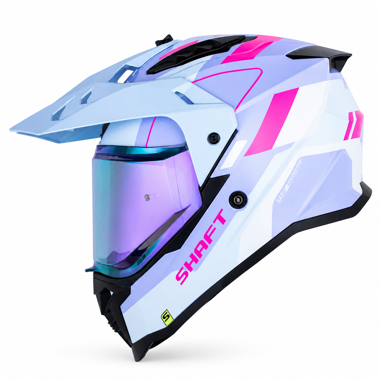 Casco Shaft MX360 Conway Azul/Fucsia
