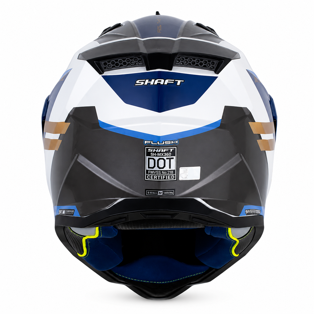 Casco Shaft MX360 Flush Gris/Azul