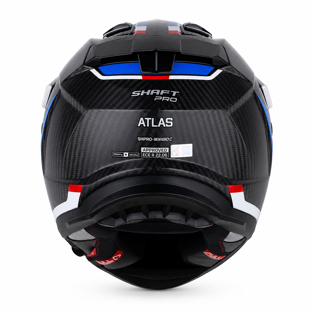 Casco Shaft Pro MX480 C Atlas Negro/Rojo