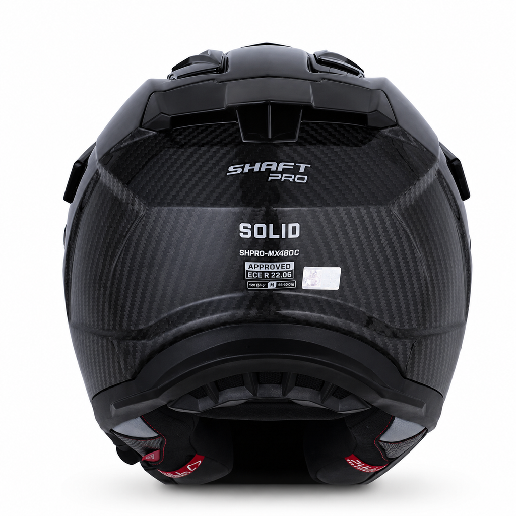 Casco Shaft Pro MX480 C Solid Negro
